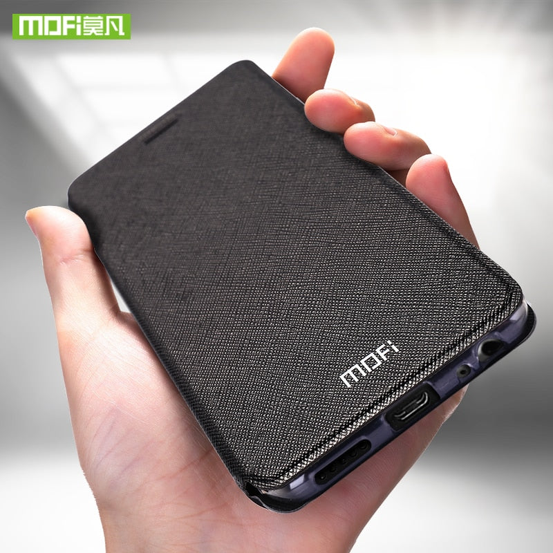 For Meizu Pro 7 Plus cas for Meizu Pro7 case silicon cover luxury flip leather original Mofi for Meizu Pro 7 Plus case 360 capas - Amzon World