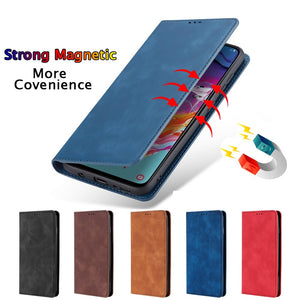 For Samsung Galaxy A01 Case Luxury Flip PU Leather Wallet Magnetic Adsorption Case For Samsung A01 A 01 A015F SM-A015F Phone Bag - Amzon World