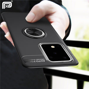 For Samsung Galaxy S20 Plus Case Metal Finger Ring Holder Soft Silicone TPU Cover For Samsung Galaxy S20 Ultra Coques - Amzon World