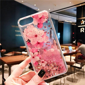 For Xiaomi Mi 8 Lite Case Quicksand Cover On Redmi Note 7 5 6 Pro 4X 5 Plus Mi A1 A2 5X Max 3 Pocophone F1 Liquid Glitter Case - Amzon World