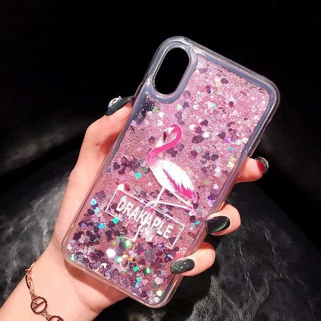 For Xiaomi Mi 8 Lite Case Quicksand Cover On Redmi Note 7 5 6 Pro 4X 5 Plus Mi A1 A2 5X Max 3 Pocophone F1 Liquid Glitter Case - Amzon World