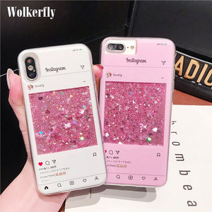 For Xiaomi Mi 8 Lite Case Quicksand Cover On Redmi Note 7 5 6 Pro 4X 5 Plus Mi A1 A2 5X Max 3 Pocophone F1 Liquid Glitter Case - Amzon World