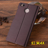 For Xiaomi Redmi 4X Case Luxury Slim Style Stander Wallet Flip PU Leather Cases For Xiaomi Redmi 4x Card Holder Phone Bag - Amzon World