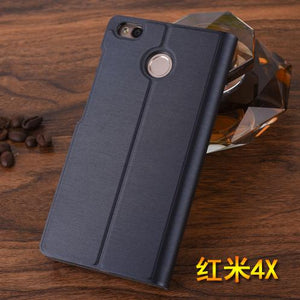 For Xiaomi Redmi 4X Case Luxury Slim Style Stander Wallet Flip PU Leather Cases For Xiaomi Redmi 4x Card Holder Phone Bag - Amzon World