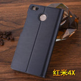 For Xiaomi Redmi 4X Case Luxury Slim Style Stander Wallet Flip PU Leather Cases For Xiaomi Redmi 4x Card Holder Phone Bag - Amzon World