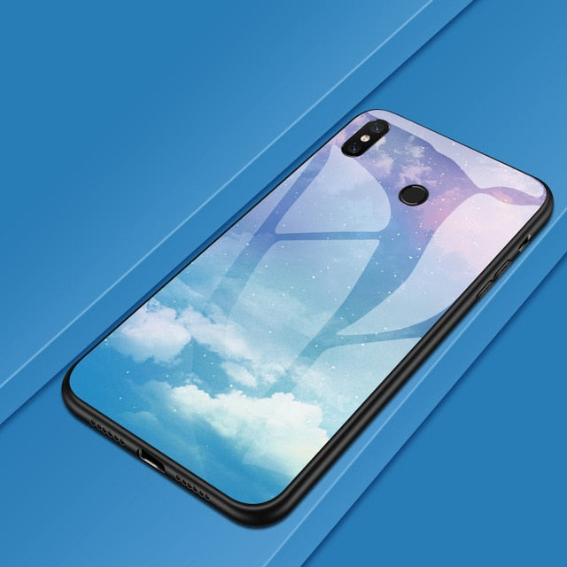 For Xiaomi Redmi 7 5 Plus K20 S2 Note 4 4X 5 6 7 Pro Colorful Glass Cover Phone Case For Xiaomi mi 8 Lite 9 SE A1 A2 Lite Coque - Amzon World