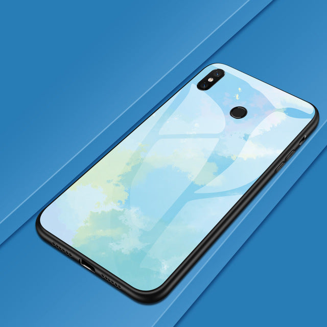 For Xiaomi Redmi 7 5 Plus K20 S2 Note 4 4X 5 6 7 Pro Colorful Glass Cover Phone Case For Xiaomi mi 8 Lite 9 SE A1 A2 Lite Coque - Amzon World