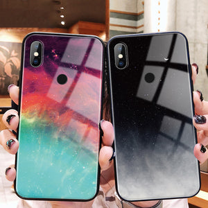 For Xiaomi Redmi 7 5 Plus K20 S2 Note 4 4X 5 6 7 Pro Colorful Glass Cover Phone Case For Xiaomi mi 8 Lite 9 SE A1 A2 Lite Coque - Amzon World