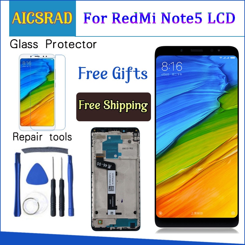 For Xiaomi Redmi Note 5 Pro LCD Display Note 5 Touch Screen Digitizer Assembly Replacement For Xiaomi Redmi Note5 5.99 Inch LCD - Amzon World