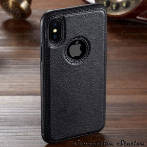 For iPhone XS Max XR  Case  Luxury Vintage PU Leather Back Ultra Thin Case Cover for iphone X 8 7 6 6S Plus Case - Amzon World