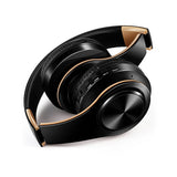 Free shipping new Gold colors Bluetooth Headphones Wireless Stereo Headsets earbuds with Mic /TF Card - Amzon World