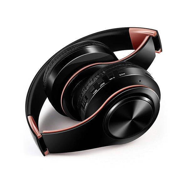 Free shipping new Gold colors Bluetooth Headphones Wireless Stereo Headsets earbuds with Mic /TF Card - Amzon World