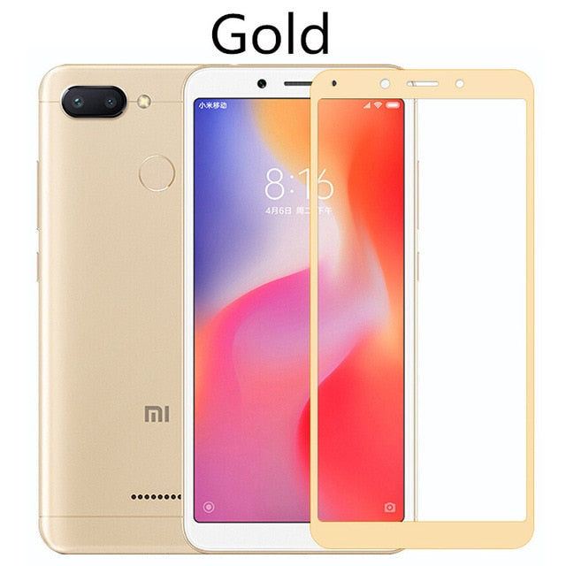 Full cover Tempered Glass For Xiaomi Redmi 6 redmi6 Screen Protector For Redmi 6A global Version Redmi6A Protective Glass Film - Amzon World