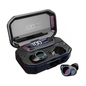 G02 TWS 5.0 Bluetooth 9D Stereo Earphone Wireless Earphones IPX7 Waterproof Earphones 3300mAh LED Smart Power Bank Phone Holder - Amzon World