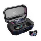 G02 TWS 5.0 Bluetooth 9D Stereo Earphone Wireless Earphones IPX7 Waterproof Earphones 3300mAh LED Smart Power Bank Phone Holder - Amzon World