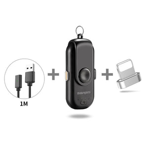 GARAS Magnetic Power Bank For iPhone/Micro USB/Type C 1000mAh Mini Magnet Charger Power Bank 18650 For iPhone/iPad/Xiaomi/LG - Amzon World