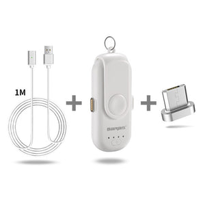 GARAS Magnetic Power Bank For iPhone/Micro USB/Type C 1000mAh Mini Magnet Charger Power Bank 18650 For iPhone/iPad/Xiaomi/LG - Amzon World