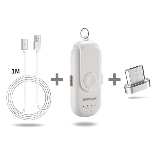 GARAS Magnetic Power Bank For iPhone/Micro USB/Type C 1000mAh Mini Magnet Charger Power Bank 18650 For iPhone/iPad/Xiaomi/LG - Amzon World