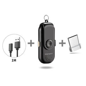 GARAS Magnetic Power Bank For iPhone/Micro USB/Type C 1000mAh Mini Magnet Charger Power Bank 18650 For iPhone/iPad/Xiaomi/LG - Amzon World