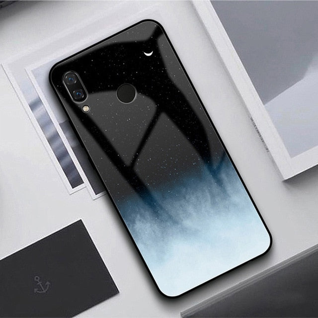 GFAITH Tempered Glass Case For Samsung Galaxy A50 Feather Print Cover For Samsung Galaxy A30 A20 A10 A40 S9 A70 Phone Cases S10 - Amzon World