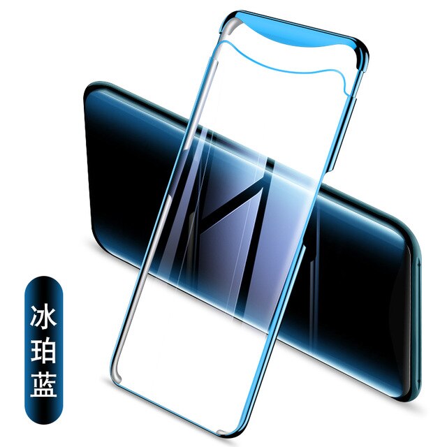 GKK luxury Case for OPPO Find X case Transparent Electroplated half-wrapped Anti-knock Hard PC Back Cover For OPPO Find X coque - Amzon World