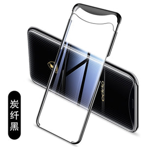 GKK luxury Case for OPPO Find X case Transparent Electroplated half-wrapped Anti-knock Hard PC Back Cover For OPPO Find X coque - Amzon World