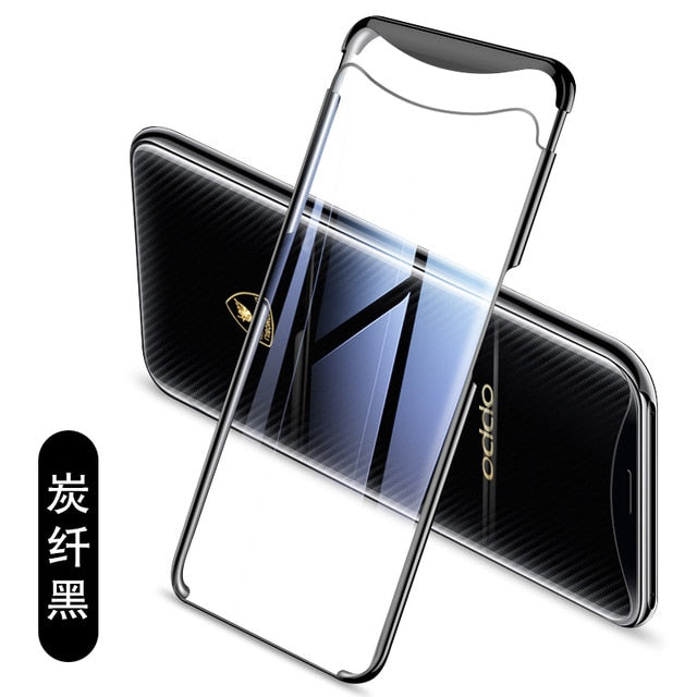 GKK luxury Case for OPPO Find X case Transparent Electroplated half-wrapped Anti-knock Hard PC Back Cover For OPPO Find X coque - Amzon World
