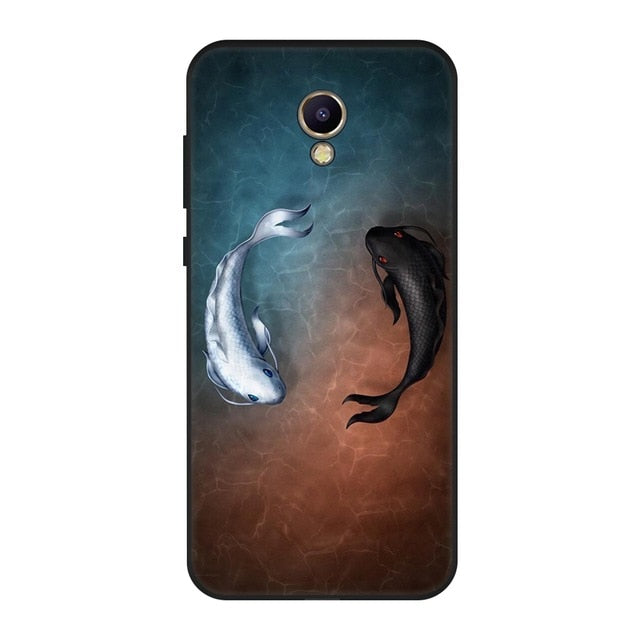 Gertong Silicone Soft TPU Phone Case For Meizu M6 M5 Note Cartoon Pattern Painted Soft Matte Back Cover for Meizu M5S M6 M5C - Amzon World