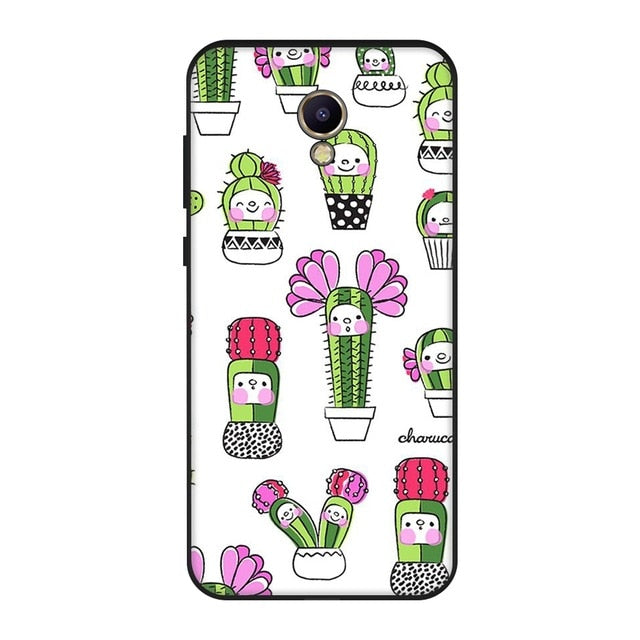 Gertong Silicone Soft TPU Phone Case For Meizu M6 M5 Note Cartoon Pattern Painted Soft Matte Back Cover for Meizu M5S M6 M5C - Amzon World