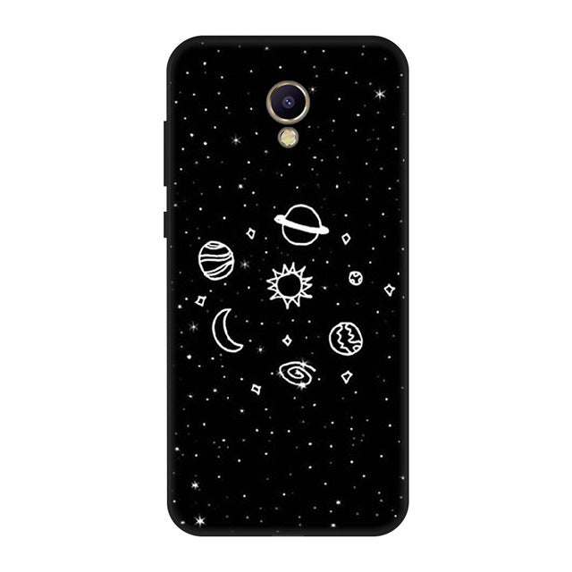 Gertong Silicone Soft TPU Phone Case For Meizu M6 M5 Note Cartoon Pattern Painted Soft Matte Back Cover for Meizu M5S M6 M5C - Amzon World