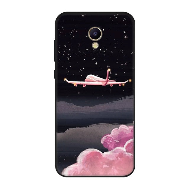 Gertong Silicone Soft TPU Phone Case For Meizu M6 M5 Note Cartoon Pattern Painted Soft Matte Back Cover for Meizu M5S M6 M5C - Amzon World