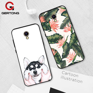 Gertong Silicone Soft TPU Phone Case For Meizu M6 M5 Note Cartoon Pattern Painted Soft Matte Back Cover for Meizu M5S M6 M5C - Amzon World