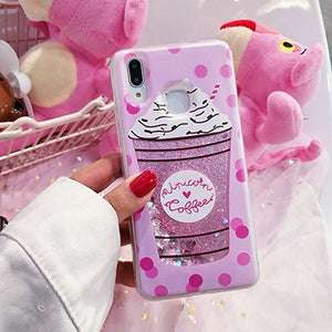 Glitter Silicone Phone Case For Xiaomi Redmi 7 4X 5 Plus 6A 6 Pro Liquid Quicksand Cover on Redmi Note 5 6 7 Pro 4X Cases Coque - Amzon World