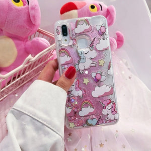 Glitter Silicone Phone Case For Xiaomi Redmi 7 4X 5 Plus 6A 6 Pro Liquid Quicksand Cover on Redmi Note 5 6 7 Pro 4X Cases Coque - Amzon World