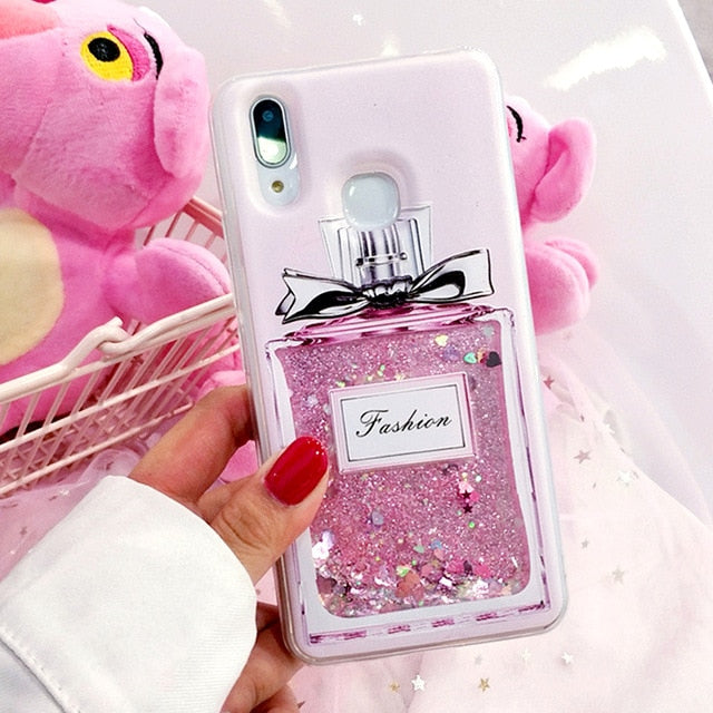 Glitter Silicone Phone Case For Xiaomi Redmi 7 4X 5 Plus 6A 6 Pro Liquid Quicksand Cover on Redmi Note 5 6 7 Pro 4X Cases Coque - Amzon World