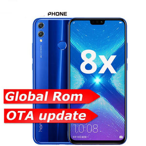 Global Rom Honor 8X 6.5'' full Screen OTA update Smartphone not 8x max Mobile phone Android 8.1 Octa Core fingerprint ID - Amzon World