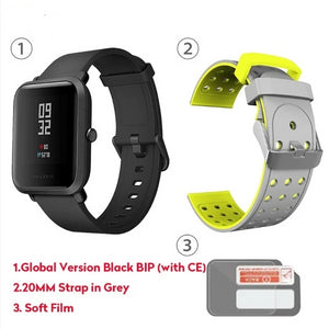 Global Version Xiaomi Huami Amazfit Bip Smart Watch GPS Gloness Smartwatch Smart-watch Watchs 45 Days Standby for Phone MI8 IOS - Amzon World