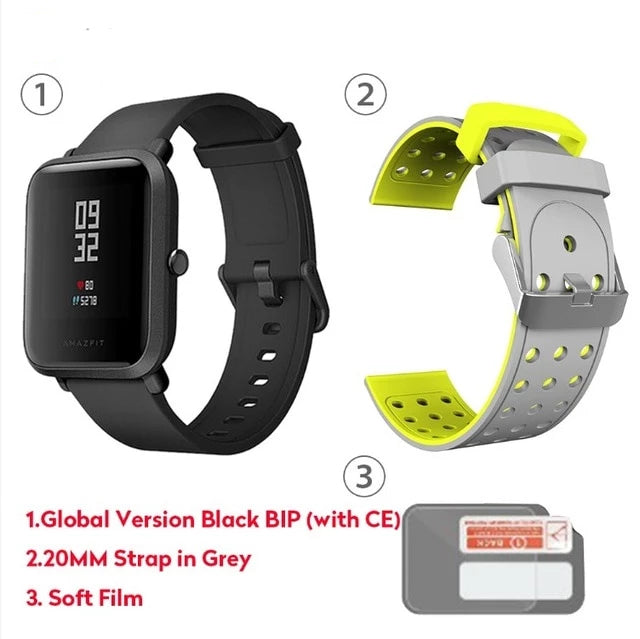 Global Version Xiaomi Huami Amazfit Bip Smart Watch GPS Gloness Smartwatch Smart-watch Watchs 45 Days Standby for Phone MI8 IOS - Amzon World