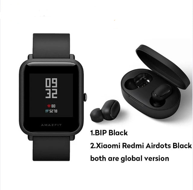 Global Version Xiaomi Huami Amazfit Bip Smart Watch GPS Gloness Smartwatch Smart-watch Watchs 45 Days Standby for Phone MI8 IOS - Amzon World