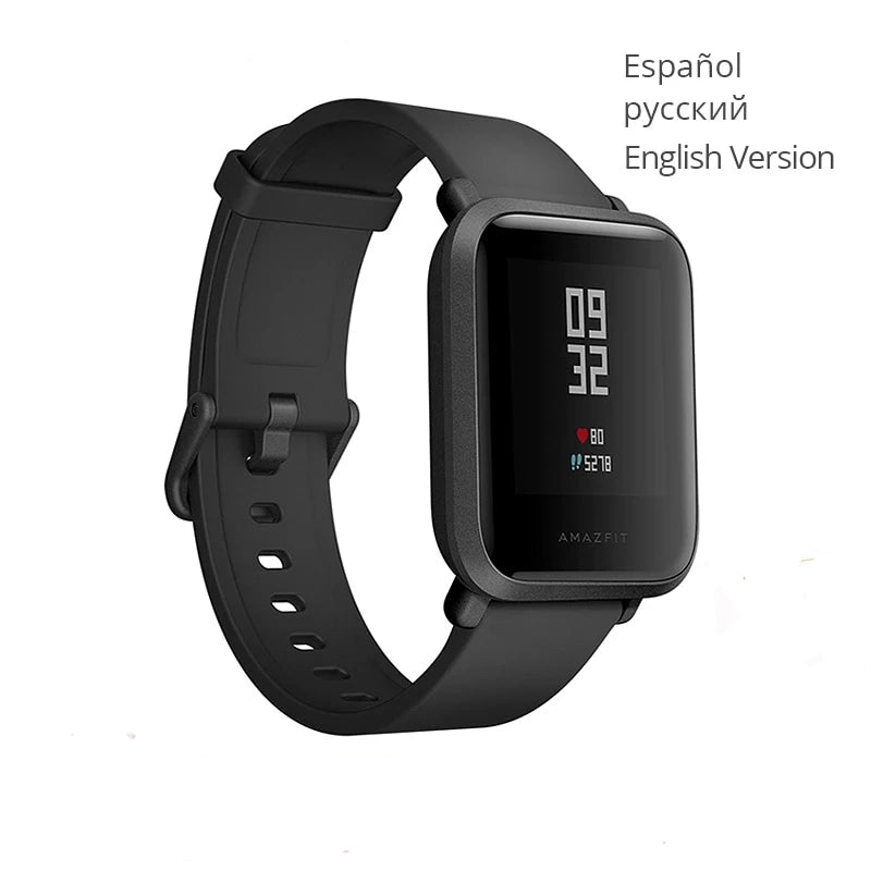 Global Version Xiaomi Huami Amazfit Bip Smart Watch GPS Gloness Smartwatch Smart-watch Watchs 45 Days Standby for Phone MI8 IOS - Amzon World