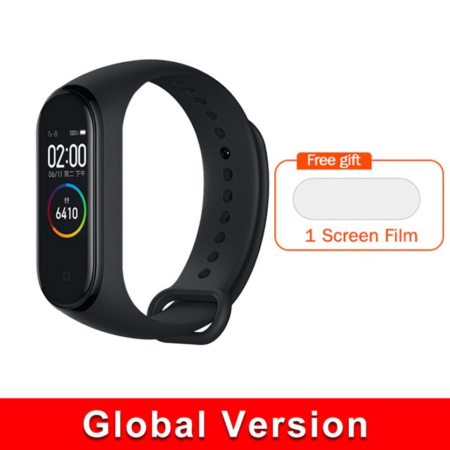 Global version original xiaomi mi band 4 color screen 2019 latest music smart bracelet heart rate fitness 135mAh bluetooth 5.0 - Amzon World