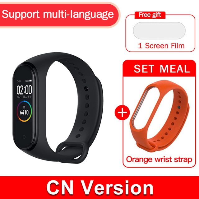 Global version original xiaomi mi band 4 color screen 2019 latest music smart bracelet heart rate fitness 135mAh bluetooth 5.0 - Amzon World