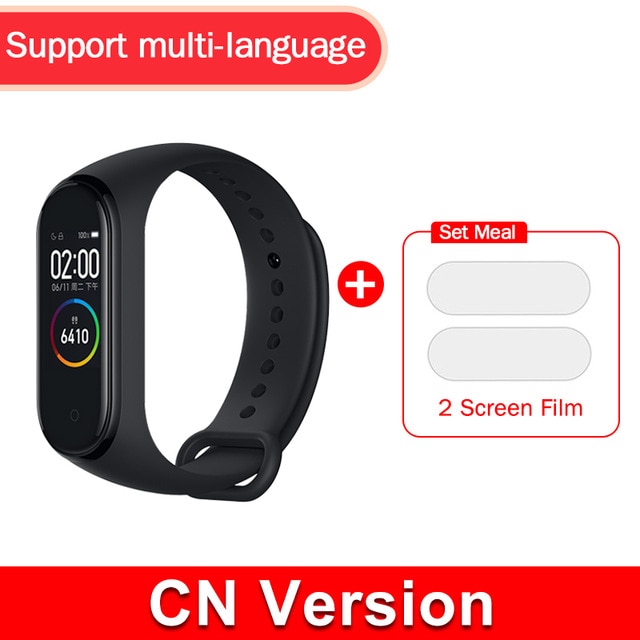 Global version original xiaomi mi band 4 color screen 2019 latest music smart bracelet heart rate fitness 135mAh bluetooth 5.0 - Amzon World