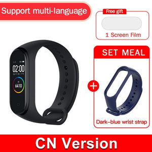 Global version original xiaomi mi band 4 color screen 2019 latest music smart bracelet heart rate fitness 135mAh bluetooth 5.0 - Amzon World