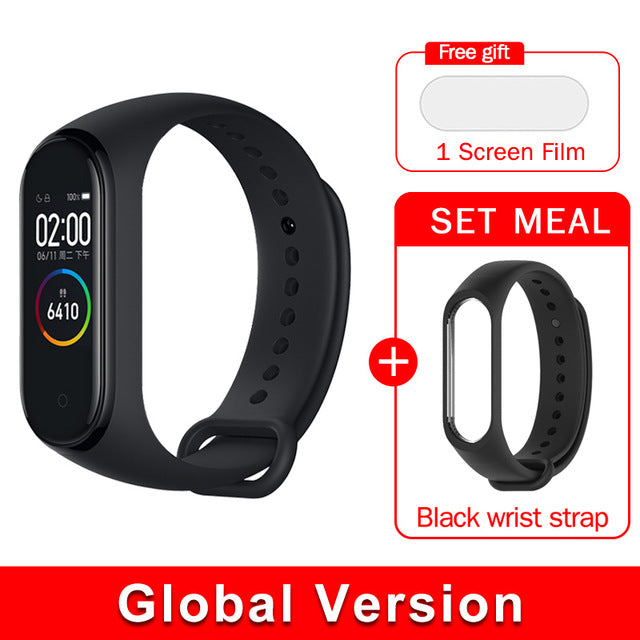 Global version original xiaomi mi band 4 color screen 2019 latest music smart bracelet heart rate fitness 135mAh bluetooth 5.0 - Amzon World