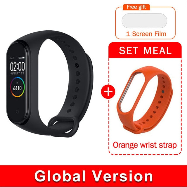 Global version original xiaomi mi band 4 color screen 2019 latest music smart bracelet heart rate fitness 135mAh bluetooth 5.0 - Amzon World