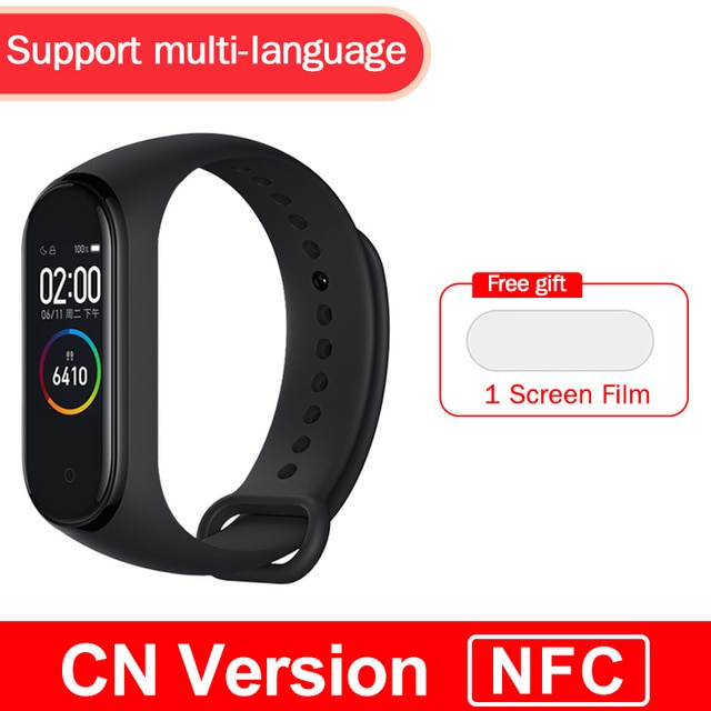 Global version original xiaomi mi band 4 color screen 2019 latest music smart bracelet heart rate fitness 135mAh bluetooth 5.0 - Amzon World