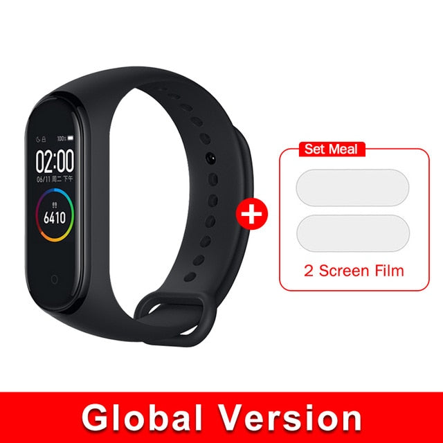Global version original xiaomi mi band 4 color screen 2019 latest music smart bracelet heart rate fitness 135mAh bluetooth 5.0 - Amzon World