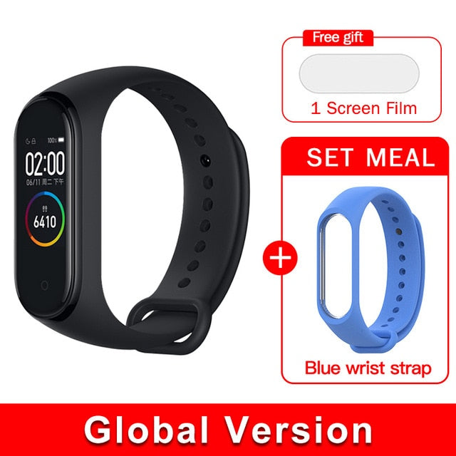 Global version original xiaomi mi band 4 color screen 2019 latest music smart bracelet heart rate fitness 135mAh bluetooth 5.0 - Amzon World