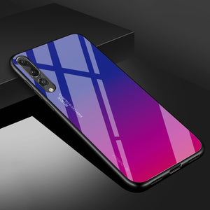 Gradient Tempered Glass Phone Case For Huawei Mate 20 10 P20 Pro P30 Lite Nova 3i 3E 4 Coque Capa For Honor 8X 9 10 Lite Cover - Amzon World